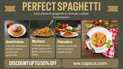 Perfect Spaghetti Menu Promotion YouTube Thumbnail