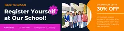 School Registration LinkedIn Banner