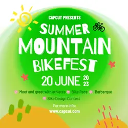 Mountain Bike Festival Event Instagram Post