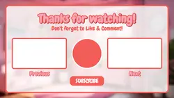 Non Marketing Youtube Endscreen Cute Pink