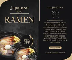 Japanese Food Ramen Facebook Post