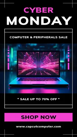 Computer Sale Cyber Monday Instagram Story