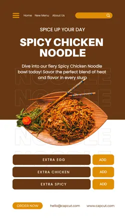 Food Spicy Noodle Promotion Instagram Story