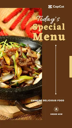 Display food menu products for Instagram posts