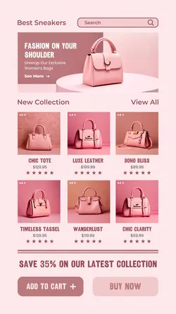 7 Multi-product Image Hand Bag promotion for Instagram Story
