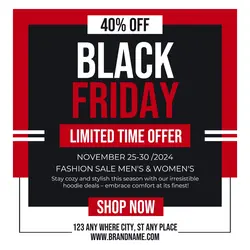 Black Friday Coupon Promotion Instagram Post