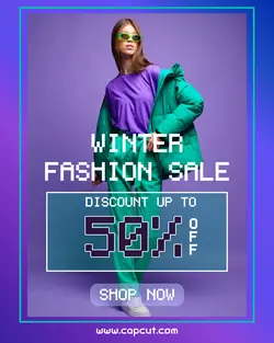 Fashion Urban Winter Promotion Instagram Portrait