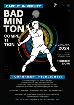 Non-Marketing Campus Event-Sport Tournament Red