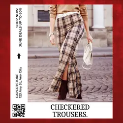 Trousers product promotion sale Instagram post