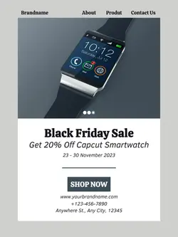 Black Friday Watch Sale Instagram Story Minimalist