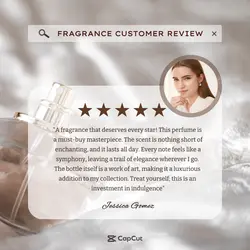 Beauty & Perfume Testimonial Review Instagram Post