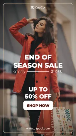 End Of Season Sale Fashion Product Display Instagram Story