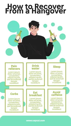 How to Recover from a Hangover Infographic