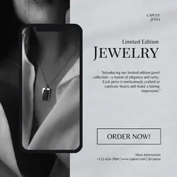 Limited Edition Jewelry Promotion Instagram Post