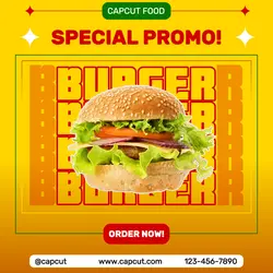 Burger Food Promotion Instagram Food