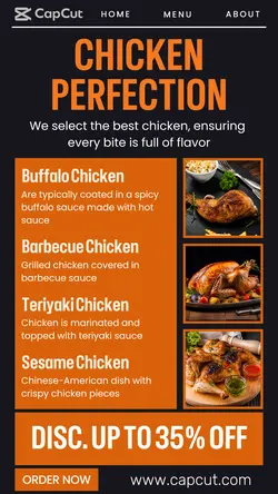 Chicken Perfection Promotion Instagram Story