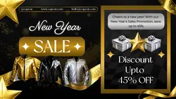 New Year's Day Star Gold Black Promotion Twitter Post