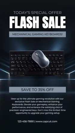 Electronic Keyboards Sale Instagram Story