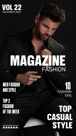 men fashion magazine instagram story