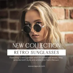 Fashion Sunglasses Product Display Instagram Post