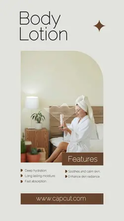 Fashion Body Lotion Product Feature Instagram Story