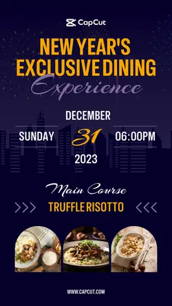 Food & Beverages New Years Special Menu