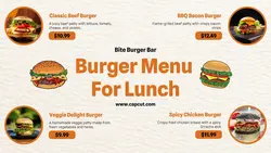 Burger Menu Promotion Twitter Post