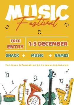 Non-Marketing Campus Poster Music Festival