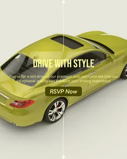 Cars & Auto parts Invitation