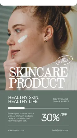 Skincare Product Display