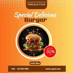 Food Flayer Design Instagram post