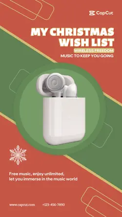 Christmas Electronic products Bluetooth headset 