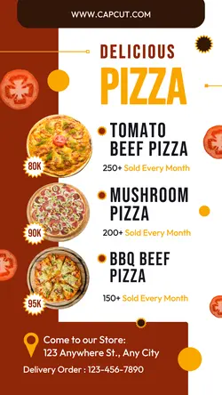 Delicious Pizza Instagram Story
