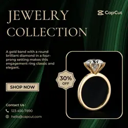 Jewelry Collection Instagram Post Black Gold