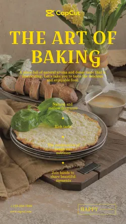 Food bread product display minimalist style