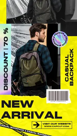Casual Backpack Promotion Instagram Story