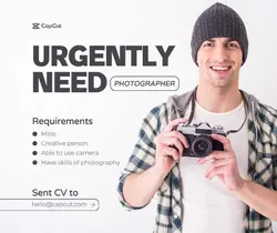 We Are Hiring Facebook Post