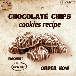 Food & Beverage Chocolate Chips Instagram Post