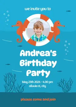 Non-marketing Birthday Invitation