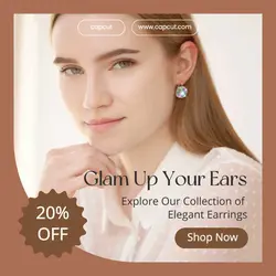 Diamond jewelry promotion minimalist