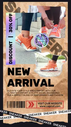 fashion sneaker promotion instagram story
