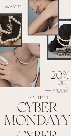 (Cyber monday) Jewelry & Accessories Necklace Product display Simple style