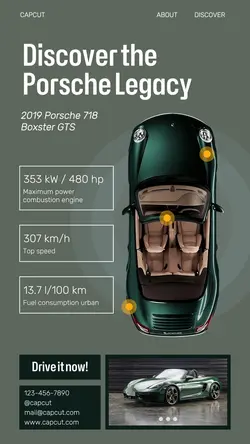 PORSCHE LEGACY CAR POST