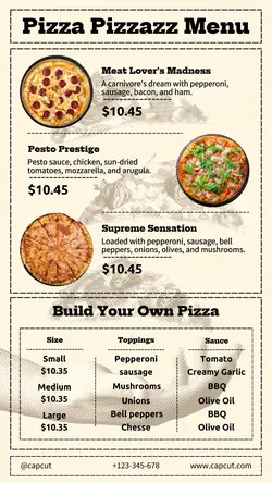 Food Pizza Menu Instagram Story