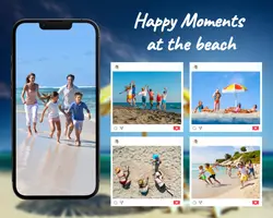 Non-marketing Photo Collage At The Beach