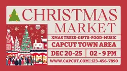 Christmas Market Invitation Facebook Ad