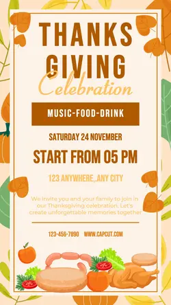 Happy Thanksgiving Invitation