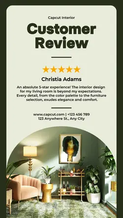 Design Interior Customer Review Intagram Story