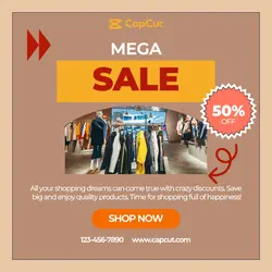 Fashion Mega Sale Instagram Post