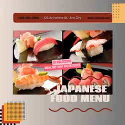 Japanese Food Promotion Instagram Post